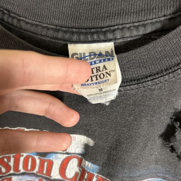 Vintage Nascar Winston Cup Series 2003 Mens Graphic Long Sleeve Shirt Black M - Picture 9 of 10